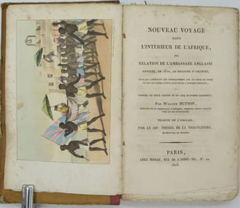 Nouveau Voyage dans l'intérieur de l'Afrique ou Relation de l'Ambassade Anglaise envoyée, en 1820, au Royaume d'Ashantée, ouvrage contenant des renseignements sur le cours du Niger et sur quelques autres Fleuves de l'Afrique Centrale. Traduit de l'anglais par le Chevalier Thorel de la Trouplinière.. 
