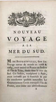 Nouveau voyage à la mer du sud commencé sous les ordres de M. MARION, chevalier de l’Ordre Royal & militaire de S. Louis, capitaine de brûlot ; & ...