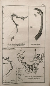 Nouveau voyage à la mer du sud commencé sous les ordres de M. MARION, chevalier de l’Ordre Royal & militaire de S. Louis, capitaine de brûlot ; & achevé, après la mort de cet Officier, sous ceux de M. le Chevalier Duclesmeur, garde de la Marine. Cette relation a été rédigée d’après les Plans & Journaux de M. CROZET. On a joint à ce voyage un Extrait de celui de M. De Surville dans les mêmes Parages.

