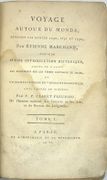 Voyage autour du monde, pendant les années 1790, 1791, et 1792, précédé d’une introduction historique ; auquel on a joint des recherches sur les terres australes de Drake, et un examen critique du voyage de Roggeween…..
 par MARCHAND (Étienne). FLEURIEU (Ch. Claret de, éditeur)
 - Image 2