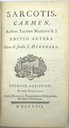 Sarcotis carmen auctore Jacobo Masenio, editio altera, cura & studio J. Dinouart…
 par MASEN (Jacob, Masenio), DINOUART (Abbé, traducteur) - Image 2