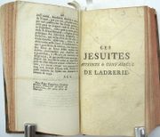 Conférence de l’autre Monde entre le P. Tellier et M. Ravechet, Suivi de Lettre du Roi du Portugal, qui ordonne le séquestre de tous les biens des jésuites de ses royaumes, Suivi de Instructions aux princes sur la manière dont se gouvernent les jésuites, par un religieux désintéressé, traduit de l’italien, Suivi de Arrest de la Cour du parlement séant à Rouen, Suivi de Extrait des Registre du Parlement Séant à Grenoble du 20 Mars 1762, Suivi de Sincérité des Jésuites dans leurs désaveux sur Busembaum, avec l’arrêt du Parlement de Bretagne…, Suivi de Compte rendu des constitutions des Jésuites….


 par ANONYME, CHALOTAIS (Louis-René de Caradeuc de la), AUZANET, ROUHETTE & TARGET Fils
 - Image 3