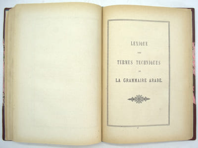 Manuel pour l'étude des Grammairiens Arabes. La’ Alfiyyah D'Ibnu-Malik suivie de la Lâmiyyah du même auteur avec traduction et notes en français et un lexique des termes techniques. 
