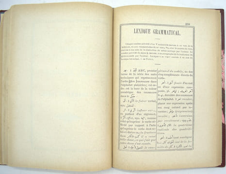 Manuel pour l'étude des Grammairiens Arabes. La’ Alfiyyah D'Ibnu-Malik suivie de la Lâmiyyah du même auteur avec traduction et notes en français et un ...
