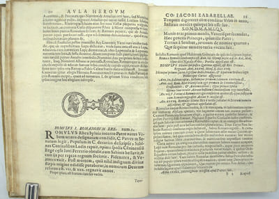Aula heroum sive fasti Romanorum ab urbe condita usque ad Ann. Dom. 1674. In quibus omnes Romanæ historiæ continentur: hic enim Romanorum reges, consules, magistri equitum et imperatores cum eorundem triumphis et ovationibus; principes senatus, pontifices maximi et S. R. E. cardinales, urbisque præsides qui sub nomine senatoris Romæ… Editio secunda.

