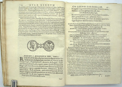 Aula heroum sive fasti Romanorum ab urbe condita usque ad Ann. Dom. 1674. In quibus omnes Romanæ historiæ continentur: hic enim Romanorum reges, ...