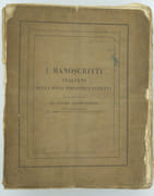 I manoscritti italiani della regia biblioteca Parigina, Descritti i Illustrati & I Manoscritti Italiani della regia biblioteca Parigina… Volume II….L’Arsenale- Santa Genova- La Mazarina
 par MARSAND (Dottore Antonio)
 - Image 1