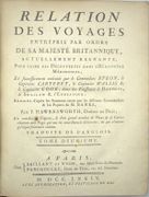 Relation Des Voyages Entrepris […] Pour Faire Des Découvertes Dans L’hémisphère Méridional, et successivement exécutés par le Commodore Byron, le Capitaine Carteret, le Capitaine Wallis & le Capitaine Cook, dans les vaisseaux le Dauphin, le Swallow & l'Endeavour ...Tome 2 seul
 by COOK, CARTERET, BYRON, WALLIS, HAWKESWORTH
 - Image 2