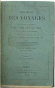 Relation des voyages faits par les Arabes et les Persans dans l'Inde et à la Chine dans le IXe siècle de l'ère chrétienne, texte arabe imprimé en 1811 par les soins de feu Langlès, avec des corrections et des additions et accompagné d’une traduction française et d’éclaircissements par M. Reinaud, membre de l’institut. par REINAUD (Joseph Toussaint, traducteur), Abu Zayd AL-HASAN al-SIRAFI, Sulayman al-Tajir
 - Image 4