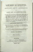 Voyage à Cayenne, dans les deux Amériques et chez les antropophages. Ouvrage orné de gravures ; contenant le tableau général des déportés, la vie et les causes de l'exil de l'auteur […] sur les îles Séchelles et les déportés de nivôse (an 8 et 9), sur la religion, le commerce et les mœurs des sauvages, des noirs, des créoles et des quakers. Seconde édition augmentée de notions historiques sur les antropophages […] 
 par PITOU (Louis-Ange). 
 - Image 2