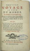 Nouveau Voyage au tour du monde. […] Enrichi de plusieurs Plans, Vûës & Perspectives des principales Villes & Ports du Pérou, Chily, Bresil, & de la Chine. Avec Une Description de l'Empire de la Chine beaucoup plus ample & plus circonstanciée que celles qui ont paru jusqu'à present, où il est traité des Mœurs, Religion, Politique, éducation & commerce des Peuples de cet Empire. 
 par LE GENTIL DE LA BARBINAIS (Guy). 
 - Image 2