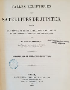 TABLES ECLIPTIQUES DES SATELLITES DE JUPITER