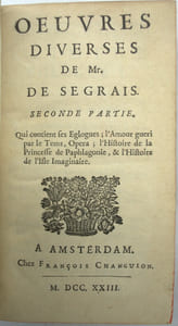 Œuvres diverses de Mr. De Segrais.
