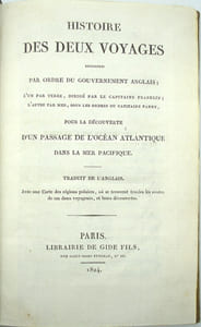 Histoire des deux voyages entrepris par ordre du gouvernement anglais ; l'un par terre, dirigé par le capitaine Franklin ; l'autre par mer, sous les ordres du capitaine Parry, pour la découverte d'un passage de l'océan Atlantique dans la mer Pacifique.