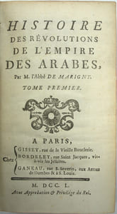 L’Histoire des révolutions de l’empire des Arabes