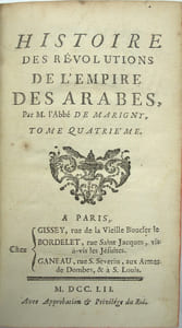 L’Histoire des révolutions de l’empire des Arabes