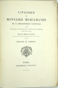 Catalogue des monnaies musulmanes de la Bibliothèque nationale. Espagne et Afrique.