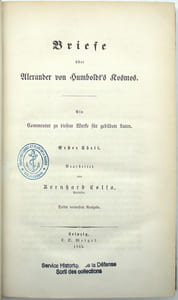 Briefe über Alexander von Humboldt’s Kosmos.
