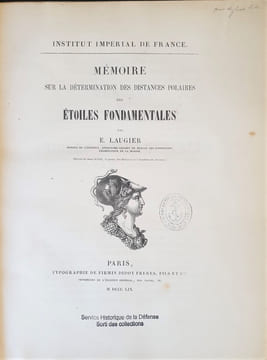 MEMOIRE SUR LA DETERMINATION DES DISTANCES POLAIRES DES ETOILES FONDAMENTALES. LAUGIER
