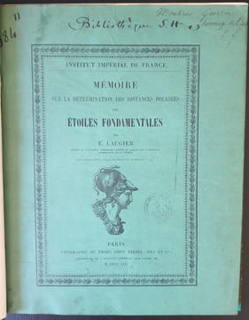 MEMOIRE SUR LA DETERMINATION DES DISTANCES POLAIRES DES ETOILES FONDAMENTALES. LAUGIER