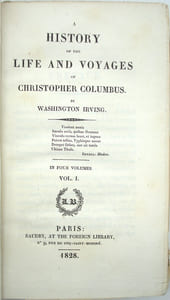 A History of the Life and Voyages of Christopher Columbus.

