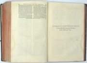 Medicae artis principes post Hippocratem & Galenum 
 par ESTIENNE (Henri, éditeur), AËTIUS D’AMIDA, PHILARETUS, THEOPHILUS, JEAN ACTUARIUS, NICOLAUS MYREPSUS, MARCUS MUSURUS, CELSUS, SCRIBONIUS LARGUS, MARCELLUS EMPIRICUS, SERENUS SAMMONICUS, RHEMNIUS FANNIUS PALAEMON
 - Image 4