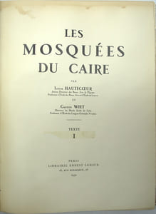 Les Mosquées du Caire.
