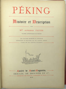 PEKING. Histoire et description.
. FAVIER (Alphonse)