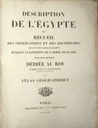 Description de l’Égypte ou recueil des observations et des recherches qui ont été faites en Égypte pendant l’expédition de l’armée française, seconde édition …. Atlas géographique 
 par JACOTIN (Pierre), PANCKOUCKE (Éditeur), JOMARD (Dir. De la publication) - Image 1