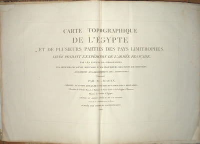 Description de l’Égypte ou recueil des observations et des recherches qui ont été faites en Égypte pendant l’expédition de l’armée française, seconde édition …. Atlas géographique 
