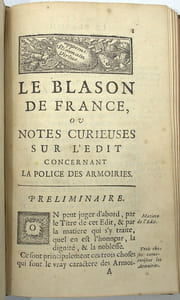 Histoire des deux conquerans tartares qui ont subjugué la Chine, suivi de ; Histoire du Sevagi et de son successeur, nouveaux conquerans dans les Indes suivi de ; Le Blason de France, ou Notes curieuses sur l'édit concernant la police des armoiries
