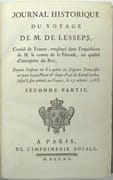 Journal historique du voyage de M. de Lesseps, consul de France, employé dans l’expédition de M. le comte de la Pérouse, en qualité d’interprète du Roi ; Depuis l’instant où il a quitté les frégates Françoises au port Saint-Pierre & Saint-Paul du Kamtschatcka, jusqu’à son arrivée en France, le 17 octobre 1788.

 par LESSEPS (Jean-Baptiste Barthélemy)  

 - Image 5