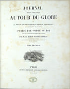 Journal de la navigation autour du globe de la frégate La Thétis et de la corvette L'Espérance pendant les années 1824, 1825 et 1826. Publié par ordre du Roi sous les auspices du Département de la Marine. Tome 1 Seul
 by BOUGAINVILLE (Hyacinthe-Yves de)
 - Image 2