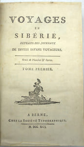 Voyage en Sibérie, Extraits des Journaux de divers Savans Voyageurs