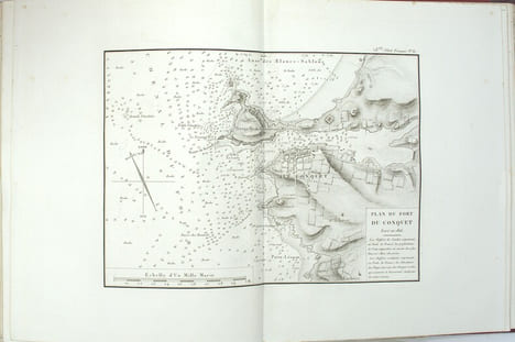 Le Pilote Français, Environs de Brest & Vues prises sur les principaux dangers situés entre les roches de Penmarc'h et l'île d'Yeu.
. ...