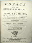 Voyage dans l'hémisphère austral, et autour du monde, fait sur les vaisseaux de roi, l'Aventure et la Résolution en 1772, 1773, 1774 & 1775, TOME 4 Seul
 par COOK, James
 - Image 2
