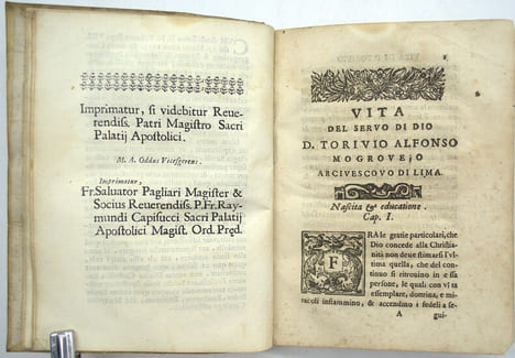 Vita del seruo di Dio D. Toriuio Alfonso Mogrouejo : dedicato alla Santità di Nostro Signore Alessandro VII Pontefice Massimo
. LAPI, Michel Angelo