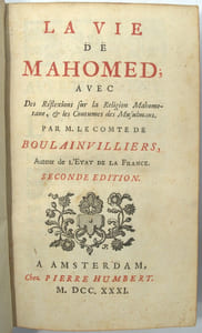 La Vie de Mahomed avec des réflexions sur la religion Mahometane, & les coutumes des musulmans… Seconde édition