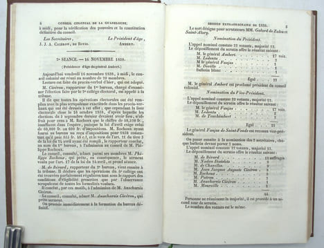 2e Législature-Session extraordinaire de 1838
. CONSEIL COLONIAL DE LA GUADELOUPE,