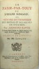 Le Passe-par-tout de l'&Eacute;glise romaine, ou Histoire des tromperies des pr&ecirc;tres et des moines en Espagne. 
. GAVIN (Antonio). 
