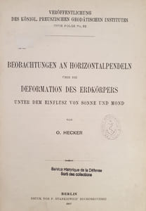 BEOBACHTUNGEN AN HORIZONTALPENDELN