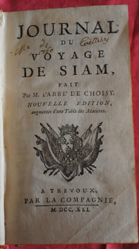 Journal du voyage de Siam. de Choisy