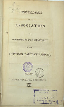 Proceedings of the Association for Promoting the Discovery of the Interior Parts of Africa.
. undefined