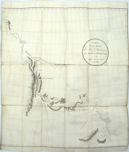 Voyages d'Alexandre Mackenzie, dans l'intérieur de l'Amérique septentrionale, faits en 1789, 1792 et 1793 ; le 1er, de Montréal au fort Chipiouyan et à la mer Glaciale ; le 2ème, du fort Chipiouyan jusqu'aux bords de l'Océan Pacifique. Précédés d'un Tableau historique et politique sur le commerce des Pelleteries, dans le Canada. Traduits de l'anglais par J. Castéra, avec des Notes et un Itinéraire, tirés en partie des papiers du vice-amiral Bougainville.

