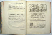 Voyage autour du monde fait dans les années 1740-1744, par G. Anson, commandant en chef d'une escadre envoyée par sa majesté britannique dans la mer du Sud, Tiré des journaux et autres papiers de ce seigneur, et publié par Richard Walter…. & Voyage à la mer du Sud, fait par quelques officiers commandants le vaisseau le Wager, pour servir de suite au voyage de Georges Anson. Traduit de l’anglois.

 par ANSON, Lord George

 - Image 10