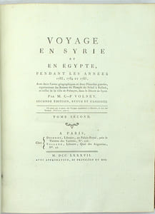 Voyage en Syrie et en Égypte, pendant les années 1783, 1784, & 1785.

