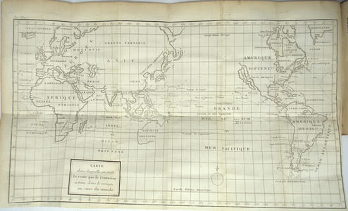 Voyage autour du monde, fait dans les années 1740, 41, 42, 43 & 44. Par George Anson…. Seconde édition.