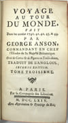 Voyage autour du monde, fait dans les années 1740, 41, 42, 43 & 44. Par George Anson…. Seconde édition.
 par ANSON (George). 
 - Image 5