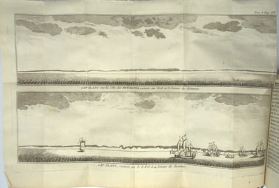 Voyage autour du monde, fait dans les années 1740, 41, 42, 43 & 44. Par George Anson …., Tome 1 seul.