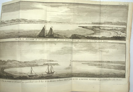 Voyage autour du monde, fait dans les années 1740, 41, 42, 43 & 44. Par George Anson …., Tome 1 seul.